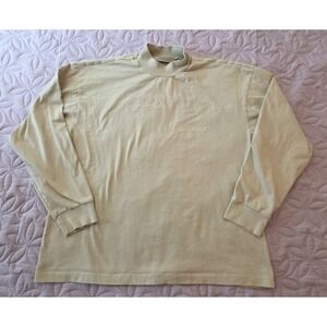 Essentials Fear Of God Beige Men's Long Sleeve Mock Neck Size Small